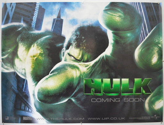 Hulk (Teaser / Advance Version) Original Quad Poster - Film Poster - Movie Poster  