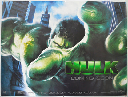 Hulk (Teaser / Advance Version) Original Quad Poster - Film Poster - Movie Poster  