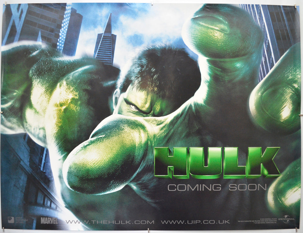 Hulk (Teaser / Advance Version) Original Quad Poster - Film Poster - Movie Poster  