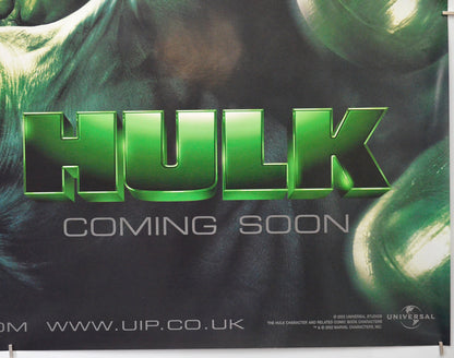 HULK (Bottom Right) Cinema Quad Movie Poster 