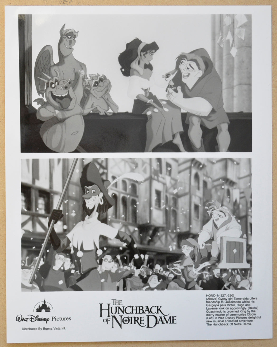 THE HUNCHBACK OF NOTRE DAME (Still 1) Cinema Black and White Press Stills 