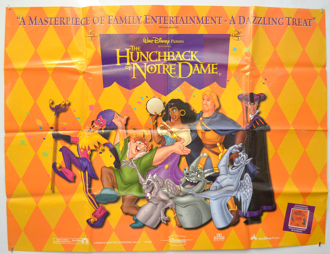 The Hunchback Of Notre Dame  Original Quad Poster - Film Poster - Movie Poster