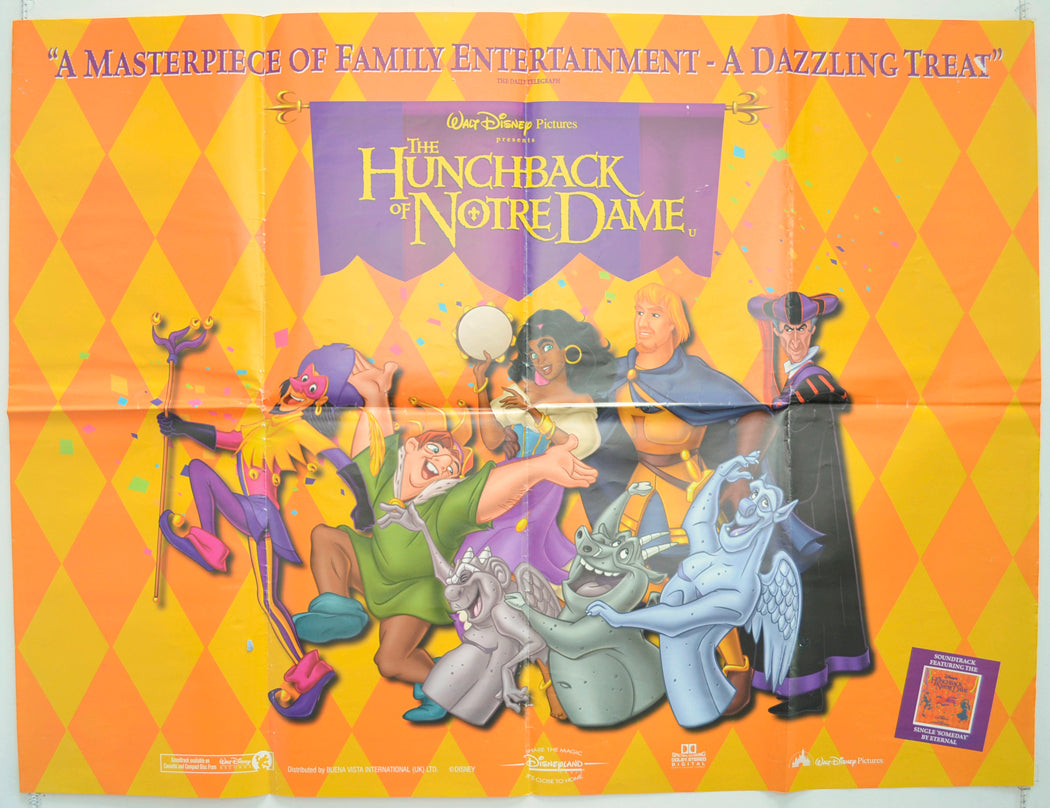 The Hunchback Of Notre Dame Original Quad Poster - Film Poster - Movie Poster  