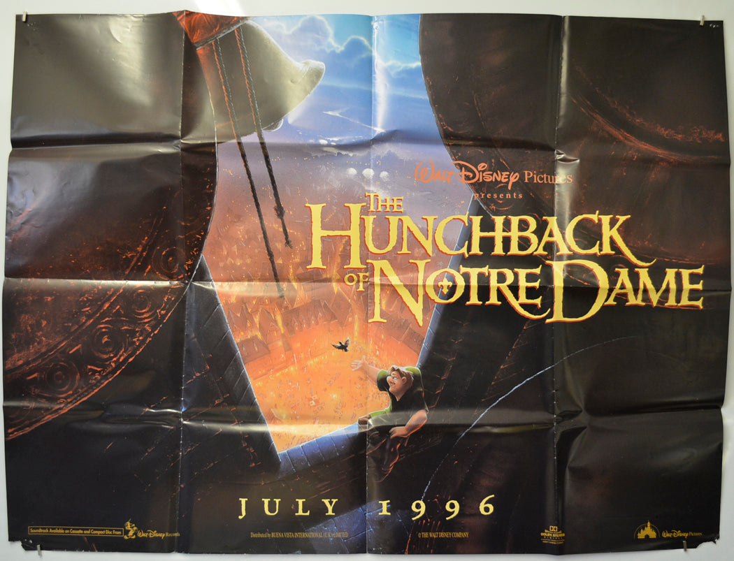 The Hunchback Of Notre Dame  (Teaser / Advance Version) Original Quad Poster - Film Poster - Movie Poster