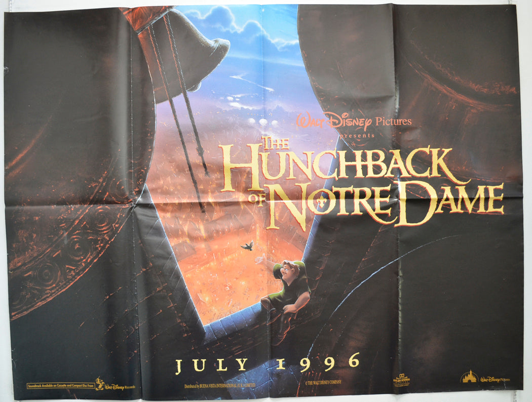 The Hunchback Of Notre Dame  (Teaser / Advance Version)   Original Quad Poster - Film Poster - Movie Poster  