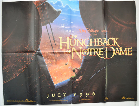 The Hunchback Of Notre Dame  (Teaser / Advance Version)   Original Quad Poster - Film Poster - Movie Poster  