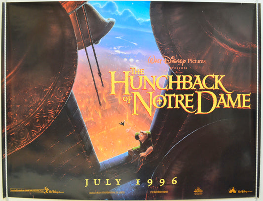 The Hunchback Of Notre Dame  (Teaser / Advance Version)   Original Quad Poster - Film Poster - Movie Poster  