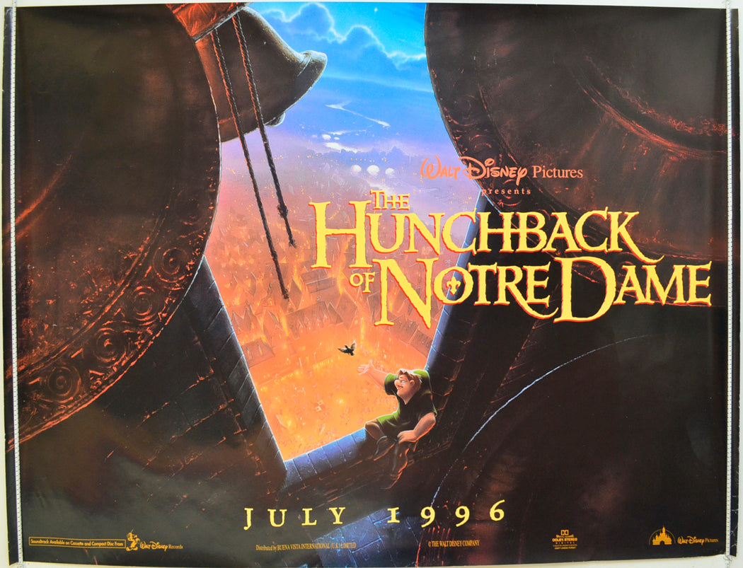 The Hunchback Of Notre Dame  (Teaser / Advance Version)   Original Quad Poster - Film Poster - Movie Poster  