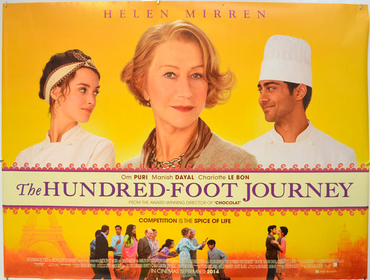 The Hundred-Foot Journey  Original Quad Poster - Film Poster - Movie Poster