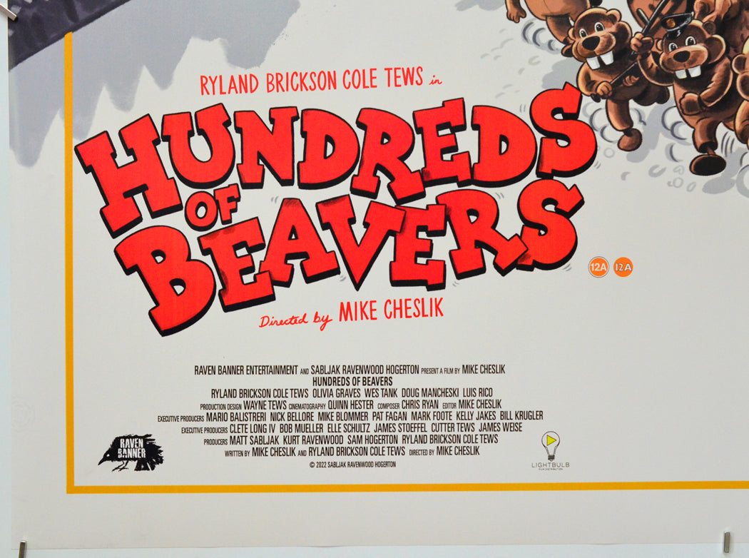 Hundreds Of Beavers (Bottom Left) Cinema Quad Movie Poster 
