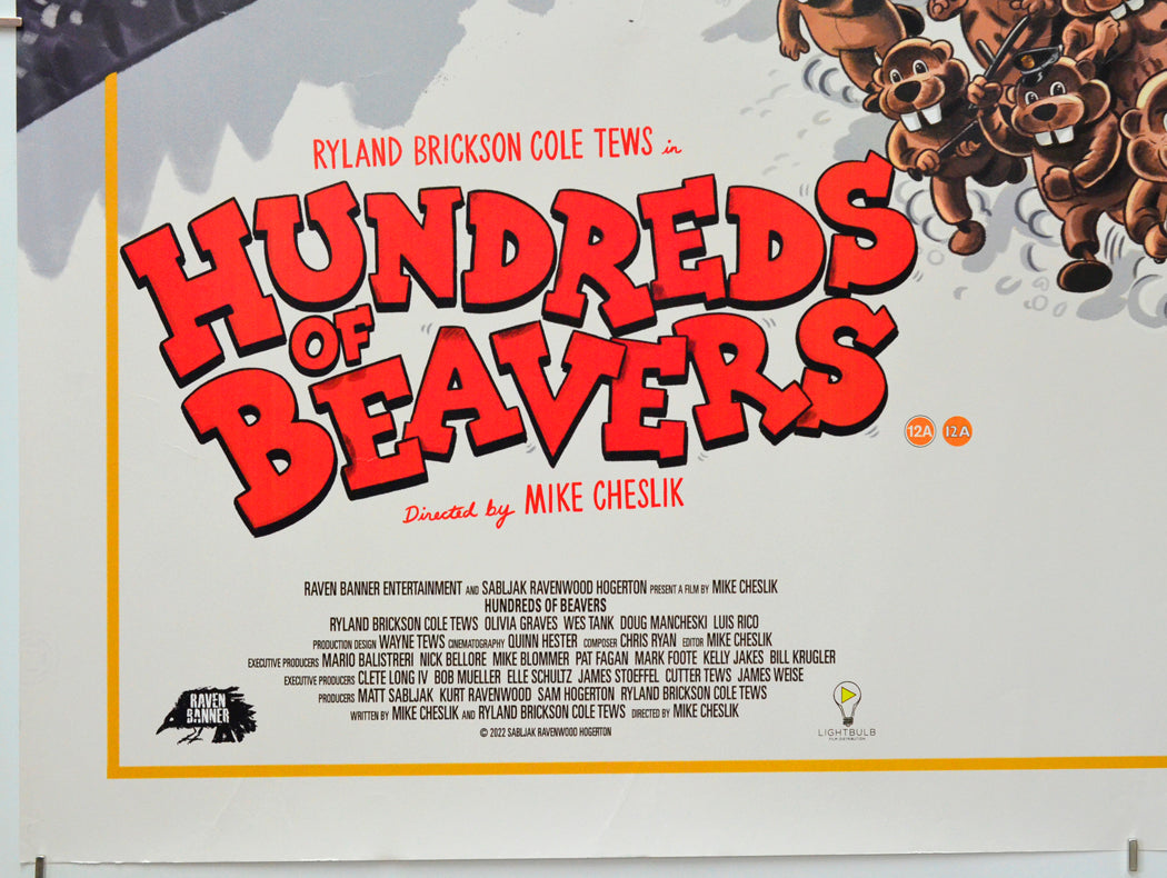 Hundreds Of Beavers (Bottom Left) Cinema Quad Movie Poster 