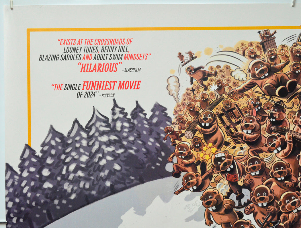 Hundreds Of Beavers (Top Left) Cinema Quad Movie Poster 