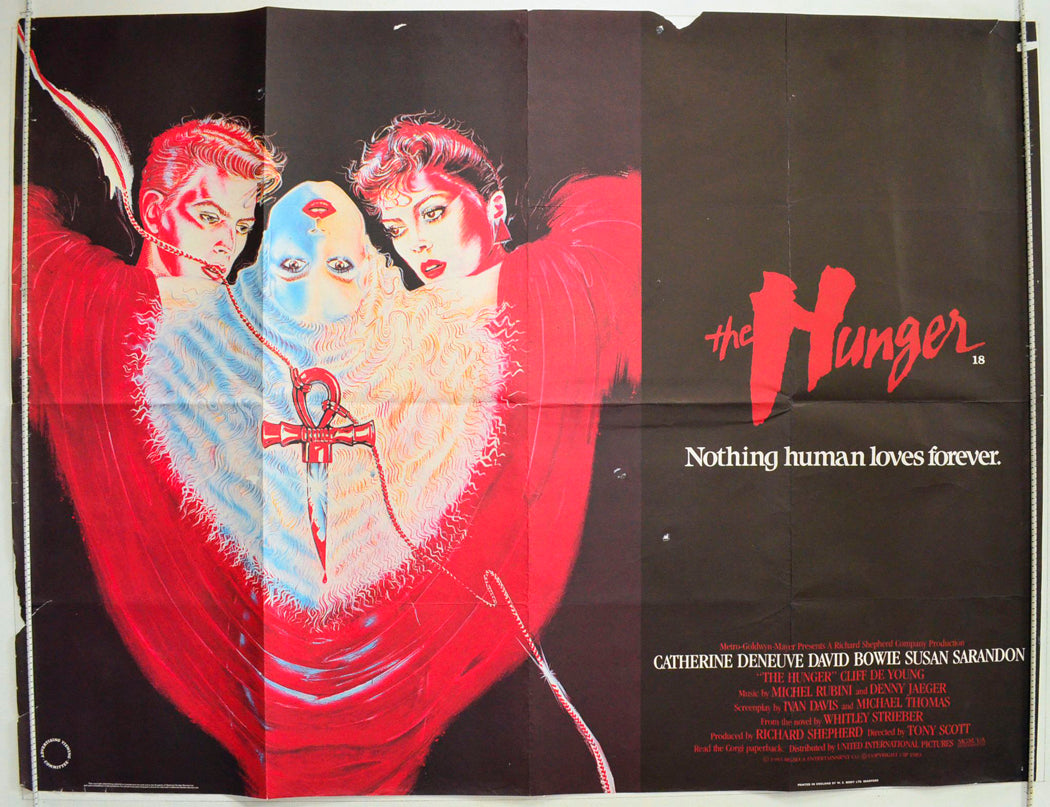 The Hunger Original British Quad Poster - Film Poster - Movie Poster 