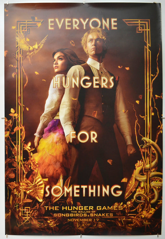 The Hunger Games: The Ballad Of Songbirds And Snakes (Teaser / Advance Version) Original One Sheet Poster - Film Poster - Movie Poster 