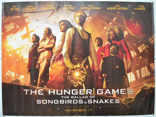 The Hunger Games: The Ballad Of Songbirds And Snakes Original Quad Poster - Film Poster - Movie Poster 