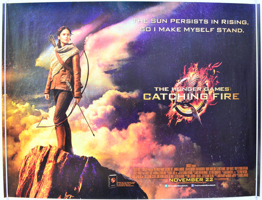 The Hunger Games : Catching Fire  Original British Quad Poster - Film Poster - Movie Poster 