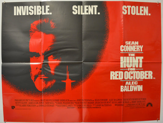 The Hunt For Red October  Original Quad Poster - Film Poster - Movie Poster