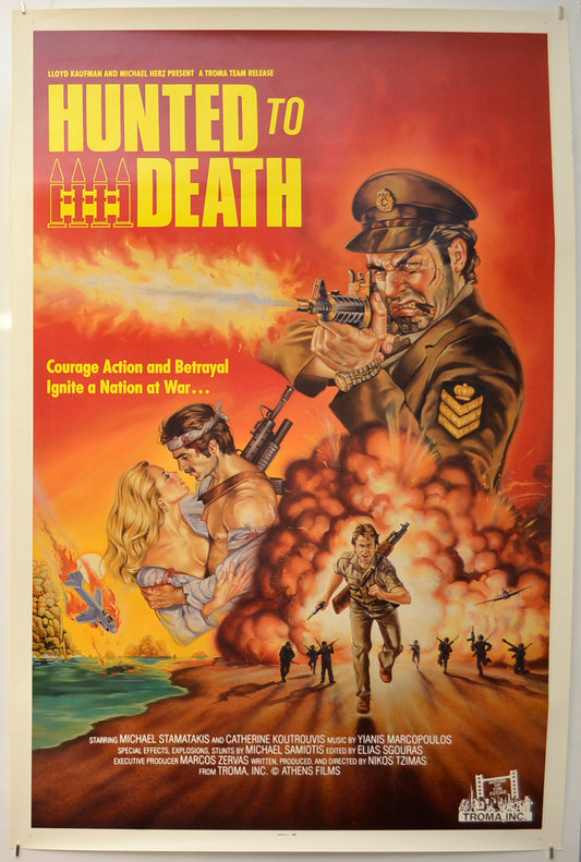 Hunted To Death (a.k.a. Ta hronia tis thyellas)  Original One Sheet Poster - Film Poster - Movie Poster