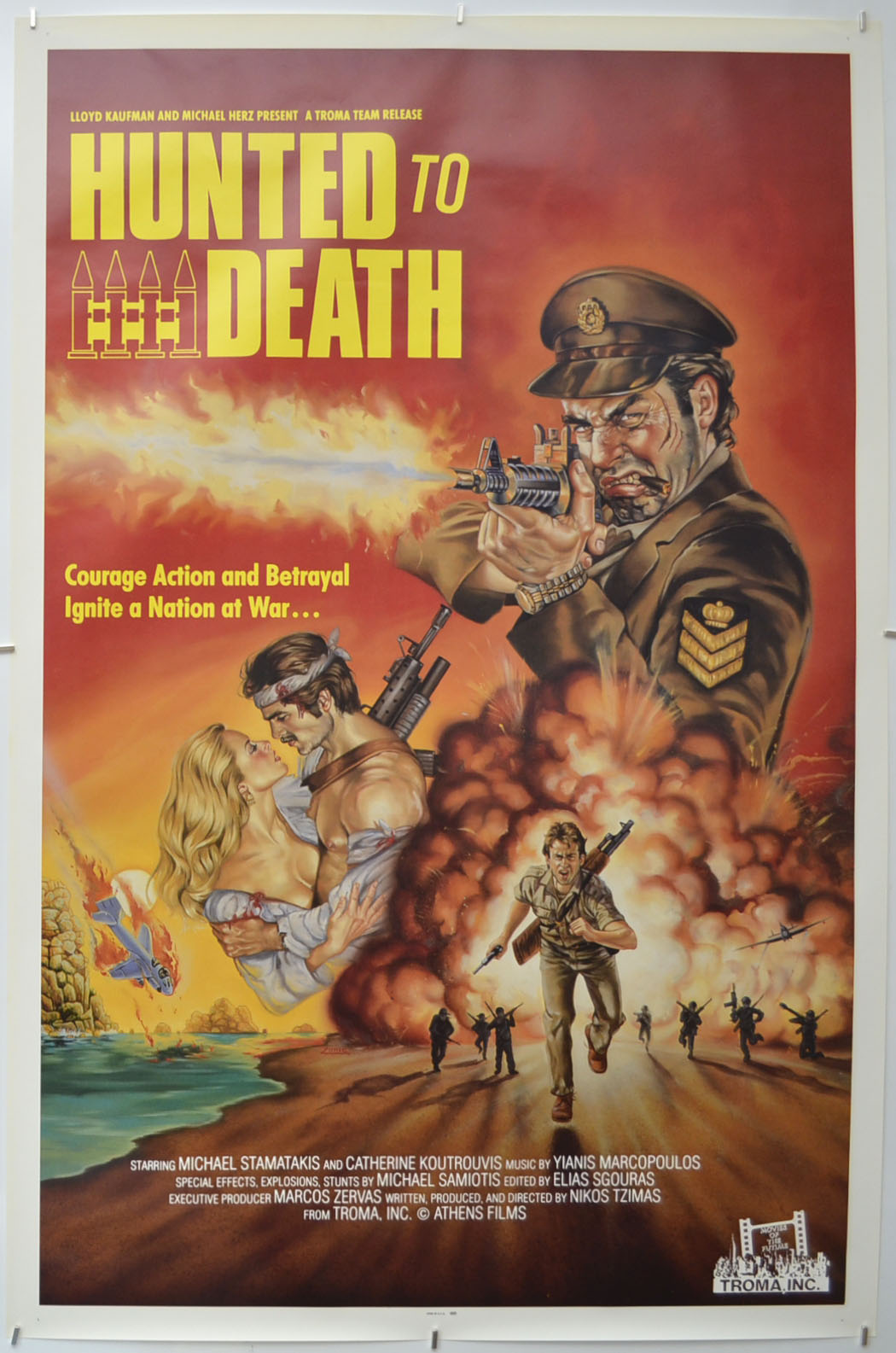 Hunted To Death (a.k.a. Ta hronia tis thyellas)  Original One Sheet Poster - Film Poster - Movie Poster