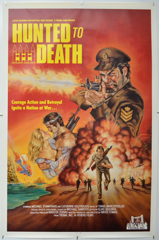 Hunted To Death (a.k.a. Ta hronia tis thyellas)  Original One Sheet Poster - Film Poster - Movie Poster