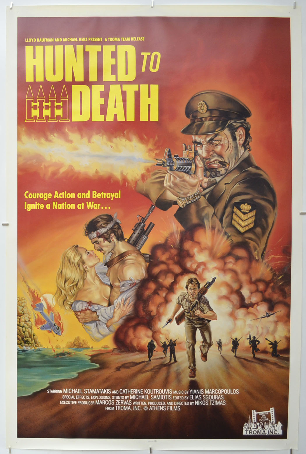 Hunted To Death (a.k.a. Ta hronia tis thyellas)  Original One Sheet Poster - Film Poster - Movie Poster