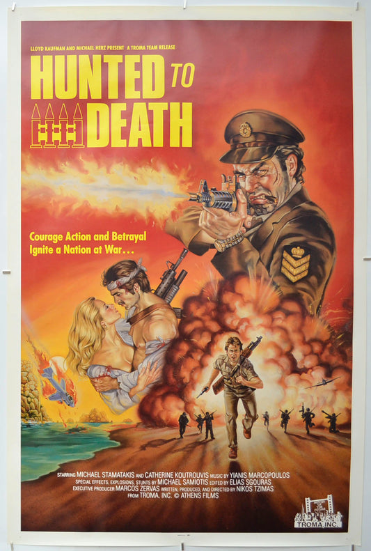 Hunted To Death (a.k.a. Ta hronia tis thyellas)  Original One Sheet Poster - Film Poster - Movie Poster