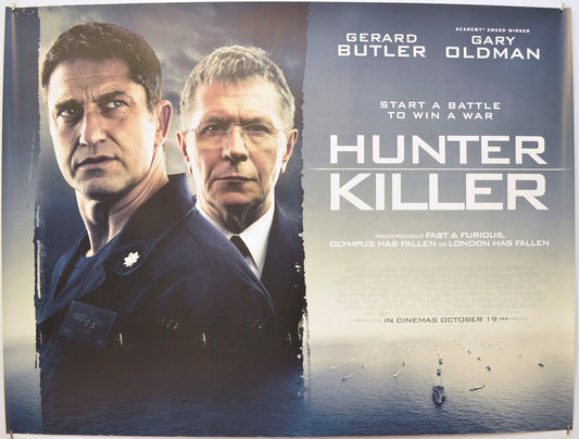 Hunter Killer Original Quad Poster - Film Poster - Movie Poster