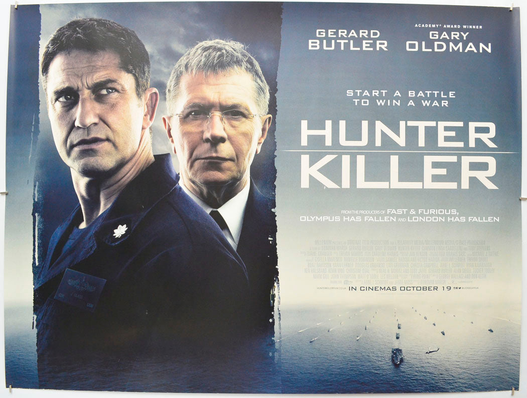 Hunter Killer  Original Quad Poster - Film Poster - Movie Poster