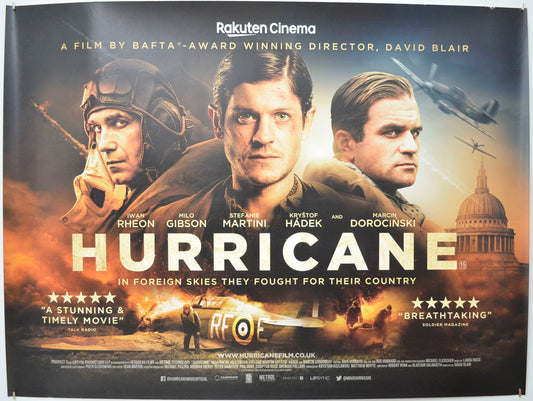 Hurricane (a.k.a. Mission of Honor) Original Quad Poster - Film Poster - Movie Poster