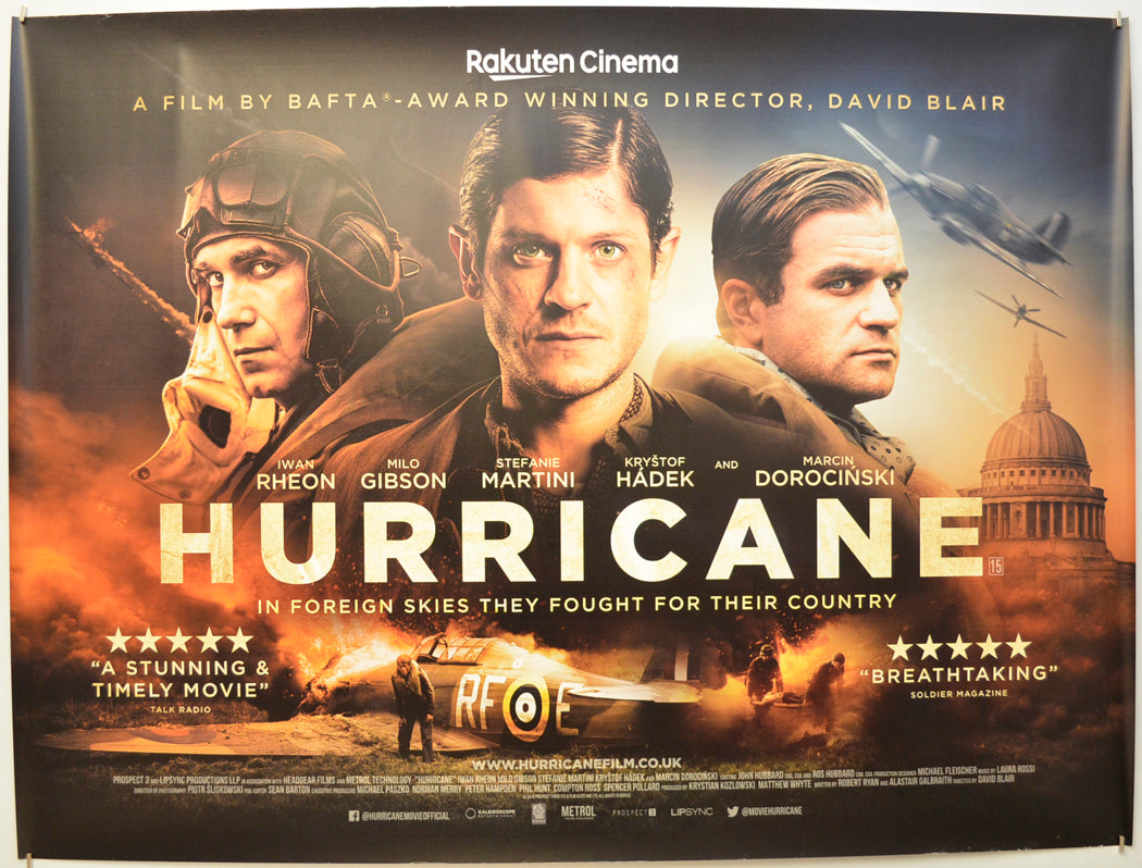 Hurricane (a.k.a. Mission of Honor) Original Quad Poster - Film Poster - Movie Poster