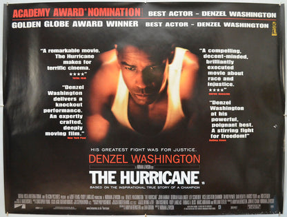 The Hurricane Original Quad Poster - Film Poster - Movie Poster