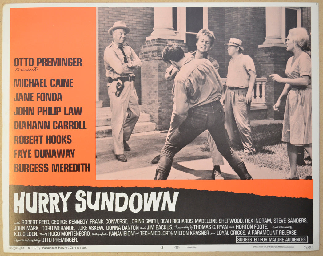 HURRY SUNDOWN (Card 2) Cinema Lobby Card Set 