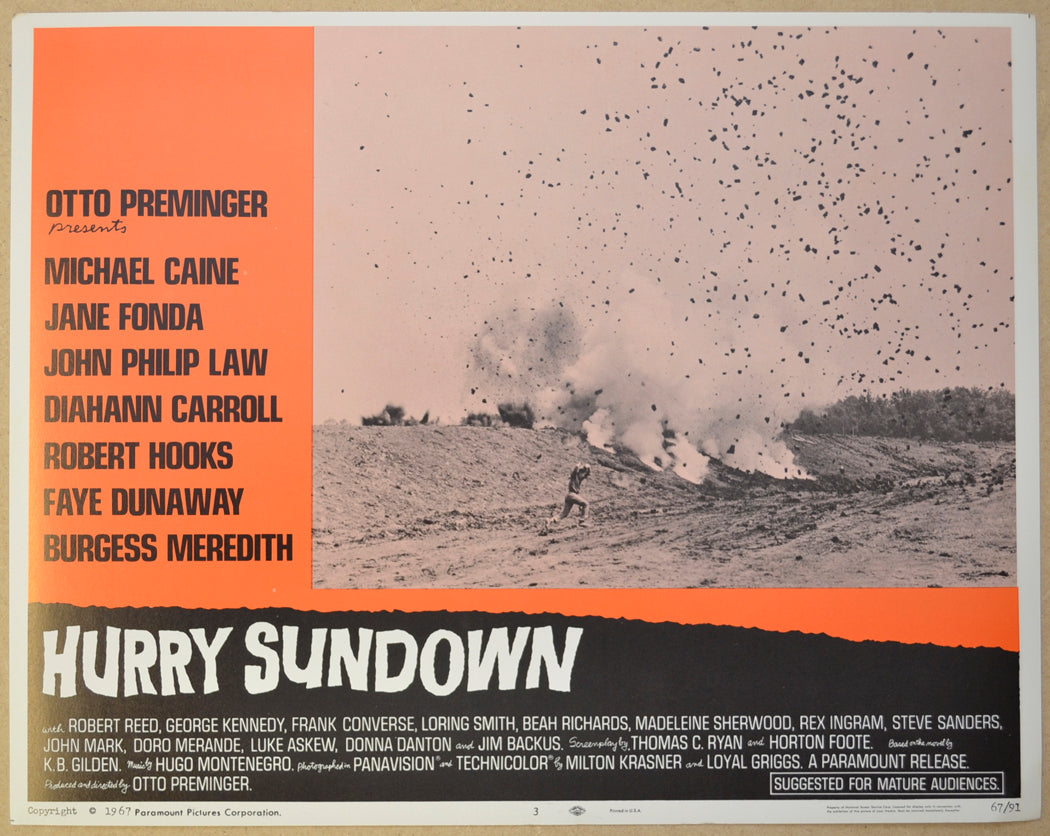 HURRY SUNDOWN (Card 3) Cinema Lobby Card Set 