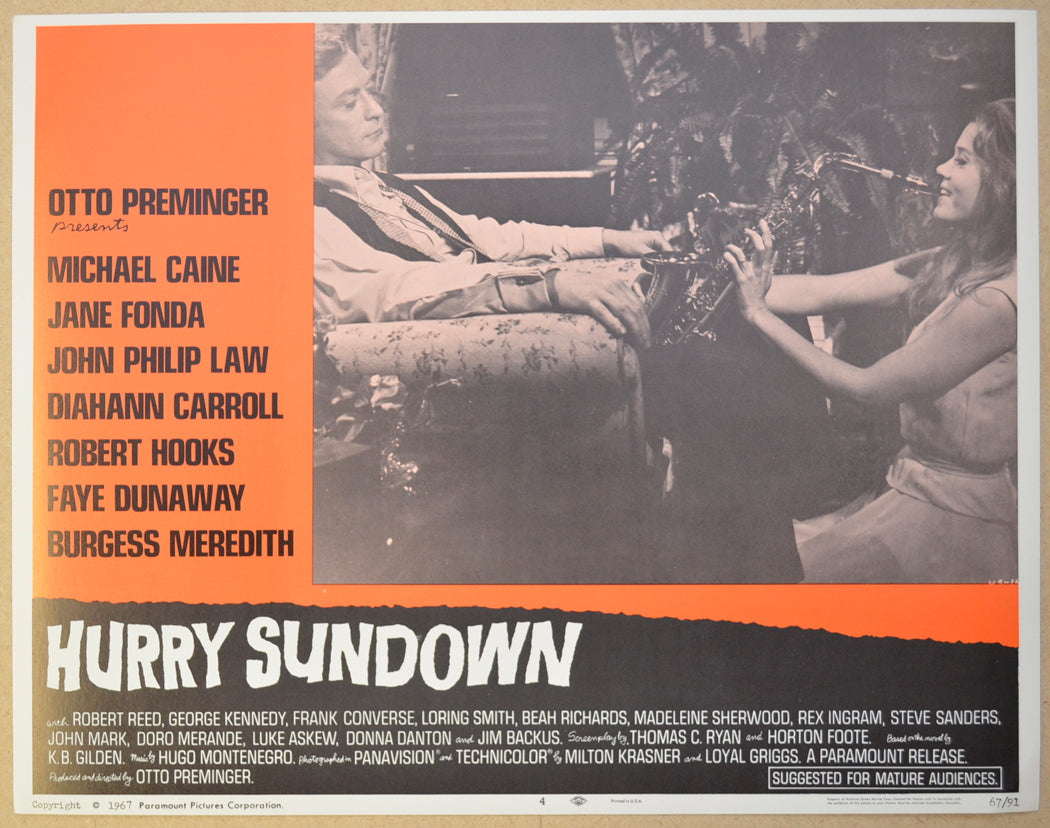 HURRY SUNDOWN (Card 4) Cinema Lobby Card Set 