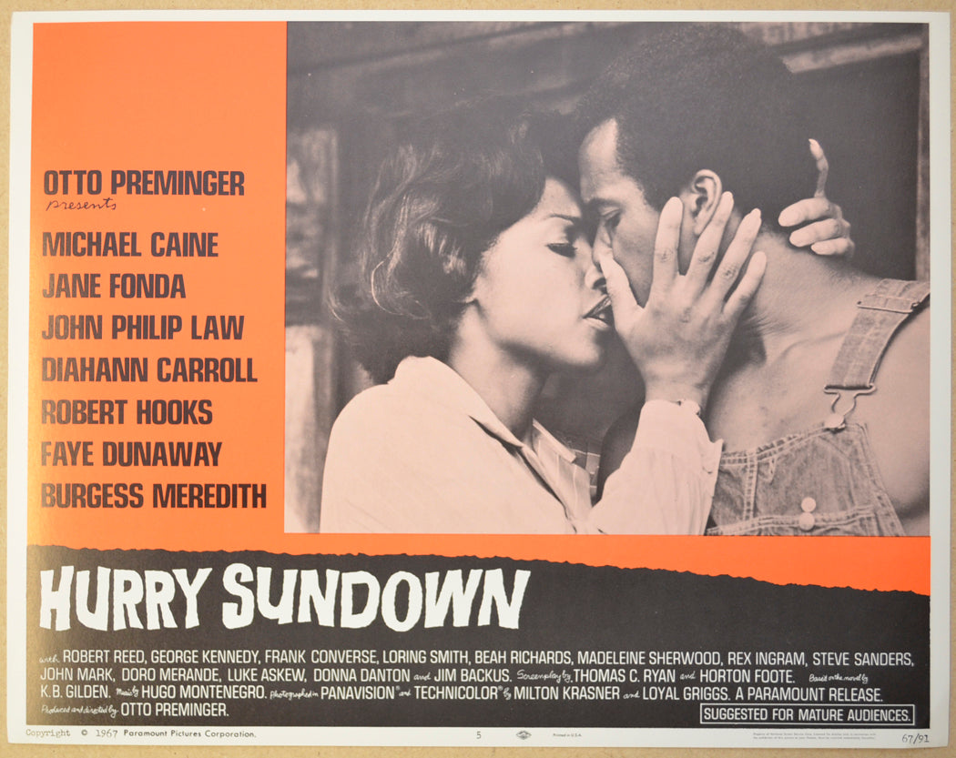 HURRY SUNDOWN (Card 5) Cinema Lobby Card Set 