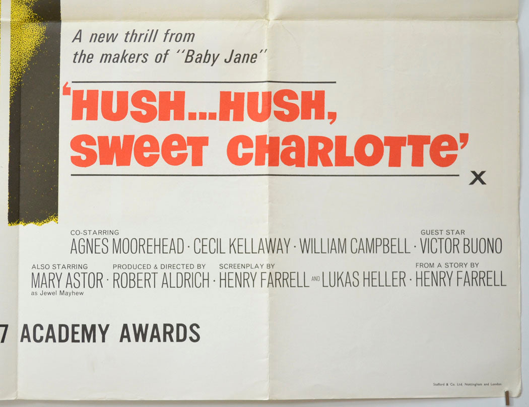 HUSH HUSH SWEET CHARLOTTE (Bottom Right) Cinema Quad Movie Poster 