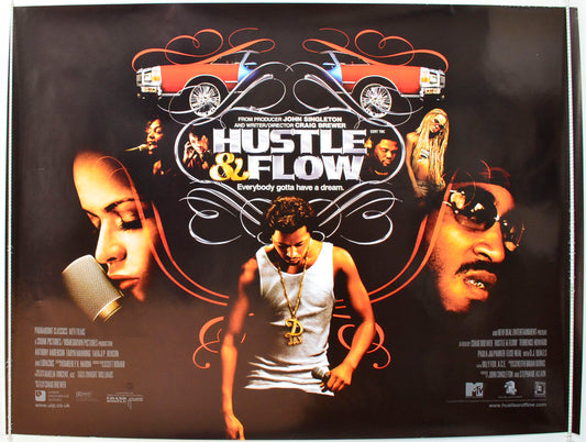 Hustle And Flow  Original British Quad Poster - Film Poster - Movie Poster