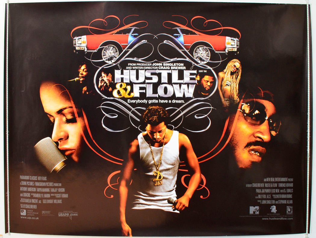 Hustle And Flow  Original British Quad Poster - Film Poster - Movie Poster