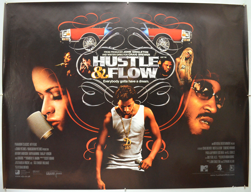 Hustle And Flow Original Quad Poster - Film Poster - Movie Poster