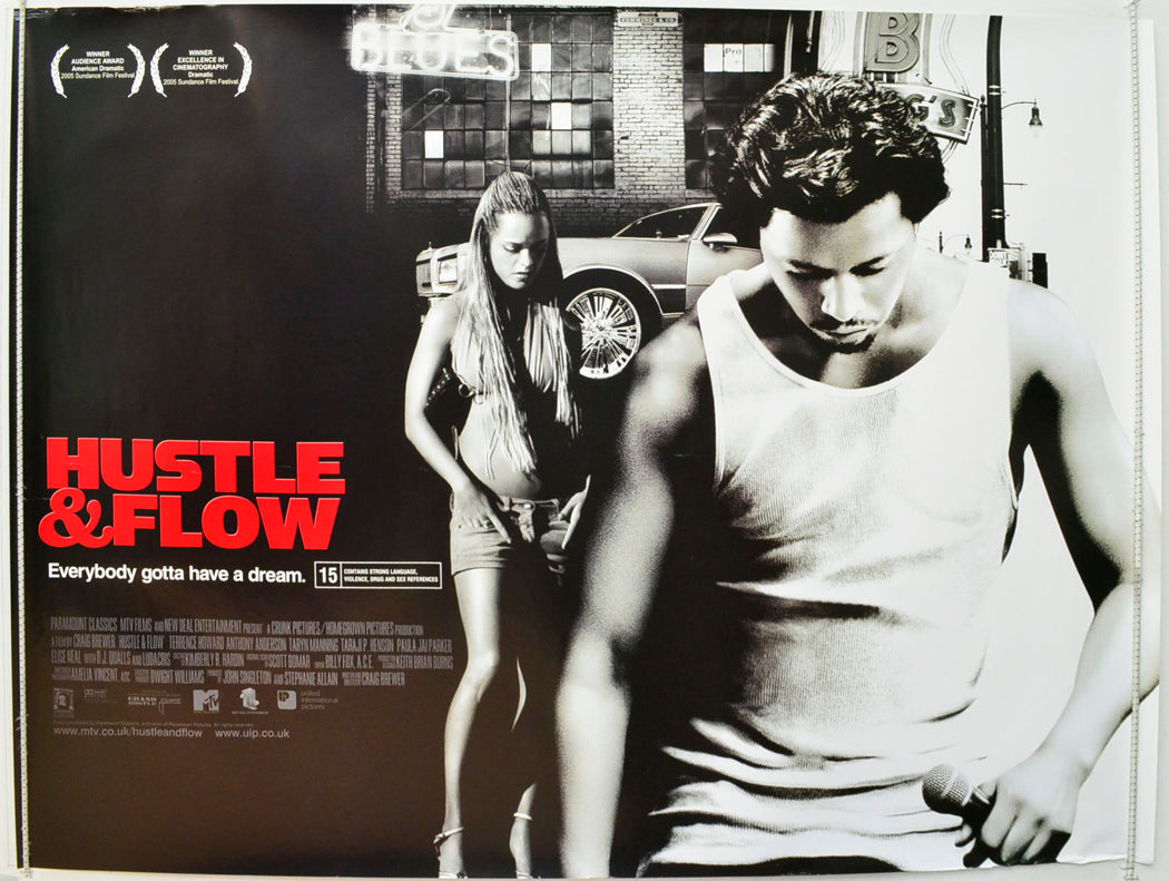 Hustle And Flow   (Teaser / Advance Version) Original British Quad Poster - Film Poster - Movie Poster