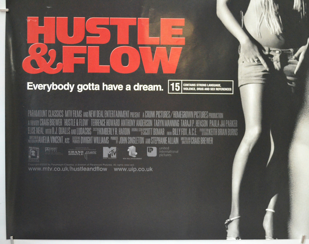 HUSTLE AND FLOW (Bottom Left) Cinema Quad Movie Poster 