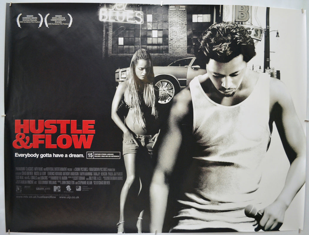 Hustle And Flow  (Teaser / Advance Version)  Original Quad Poster - Film Poster - Movie Poster