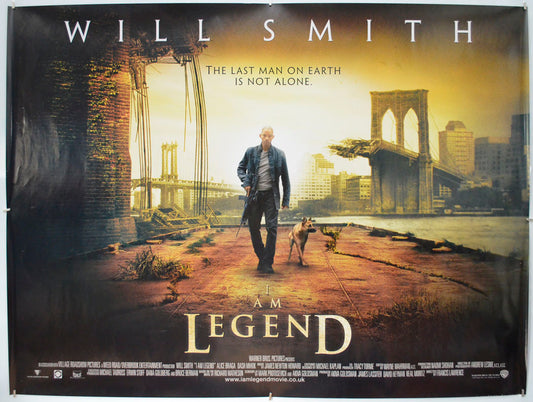 I Am Legend Original Quad Poster - Film Poster - Movie Poster