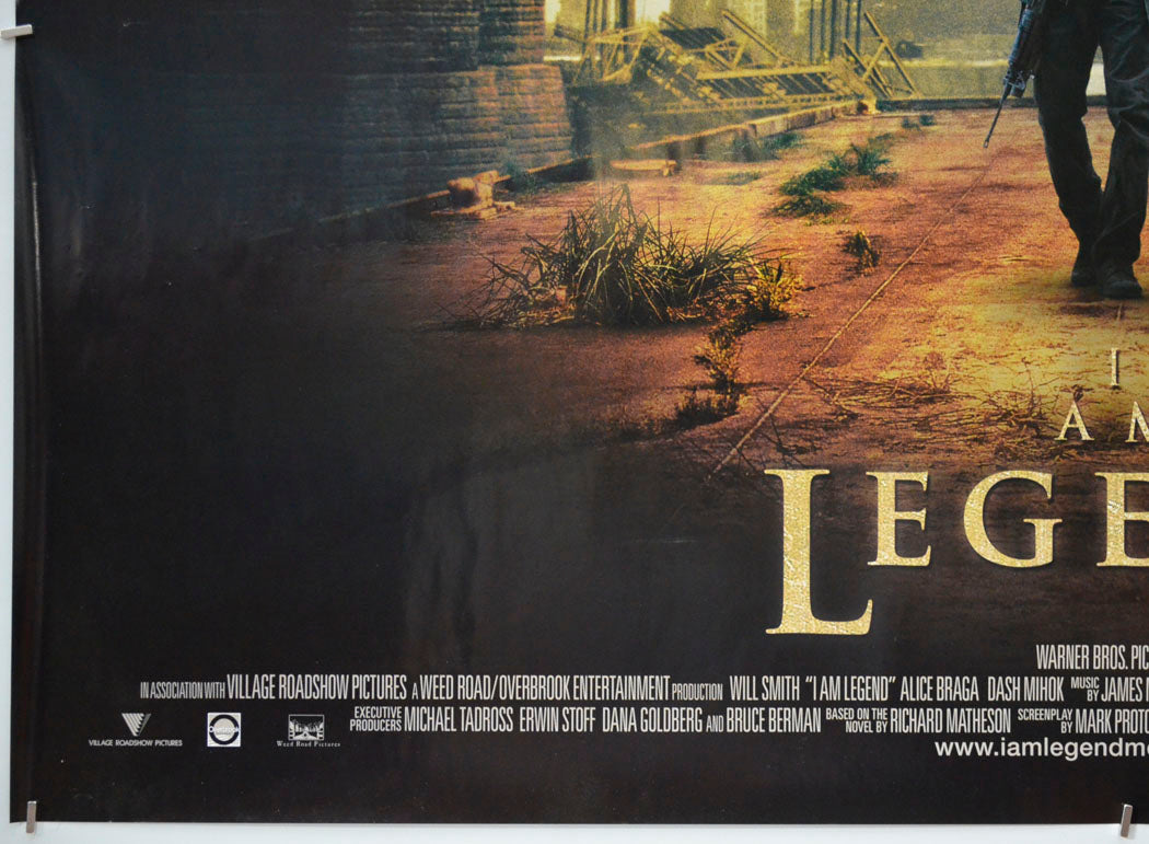 I AM LEGEND (Bottom Left) Cinema Quad Movie Poster 