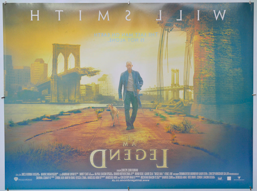 I Am Legend (Back) Cinema Quad Movie Poster 