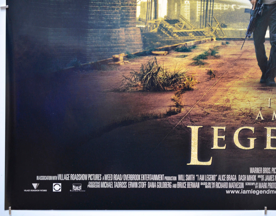 I Am Legend (Bottom Left) Cinema Quad Movie Poster 