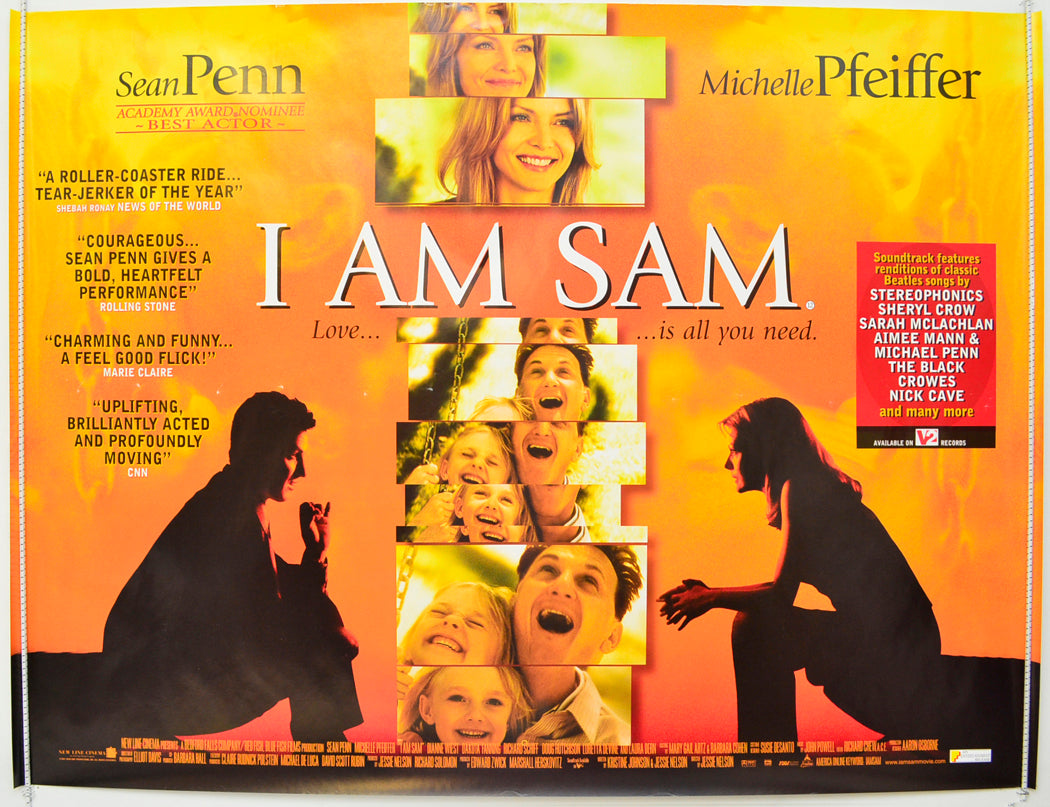 I Am Sam  Original British Quad Poster - Film Poster - Movie Poster 