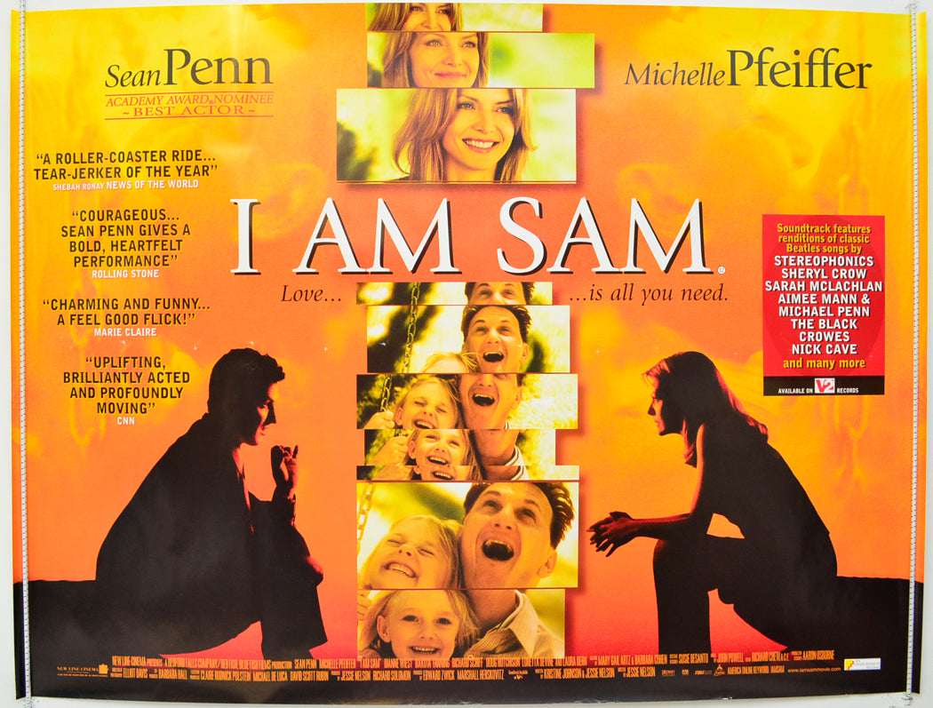 I Am Sam  Original British Quad Poster - Film Poster - Movie Poster 