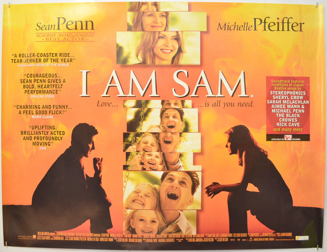 I Am Sam Original Quad Poster - Film Poster - Movie Poster