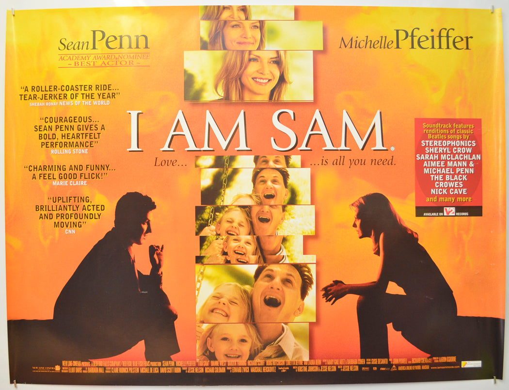 I Am Sam Original Quad Poster - Film Poster - Movie Poster